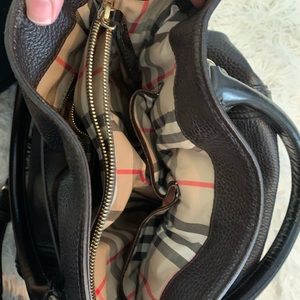 Burberry crossbody/top handle purse
